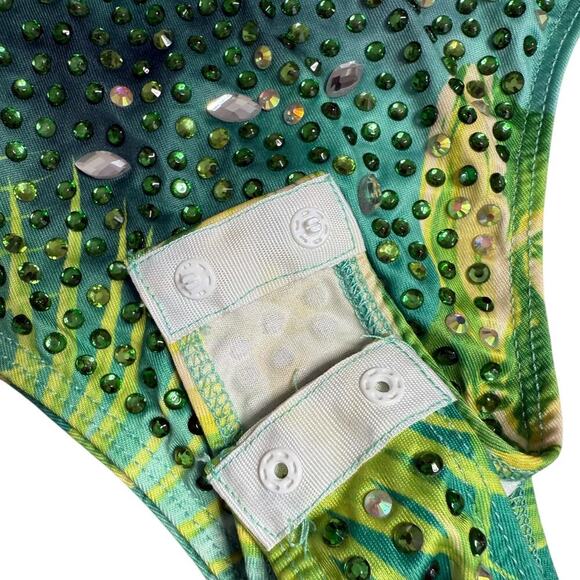 BANJUL GREEN BODY with rhinestones sz US S - Picture 8 of 12